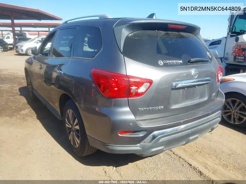 2019 NISSAN PATHFINDER VIN 5N1DR2MN5KC644809 — фото 3