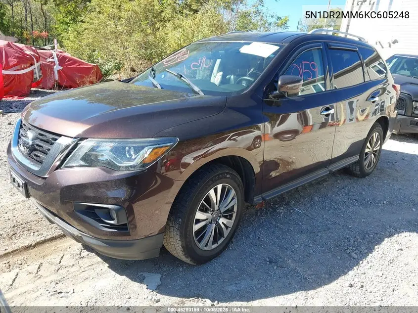 2019 NISSAN PATHFINDER VIN 5N1DR2MM6KC605248 — фото 2