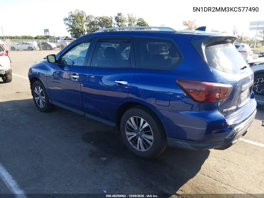 2019 NISSAN PATHFINDER VIN 5N1DR2MM3KC577490 — фото 3