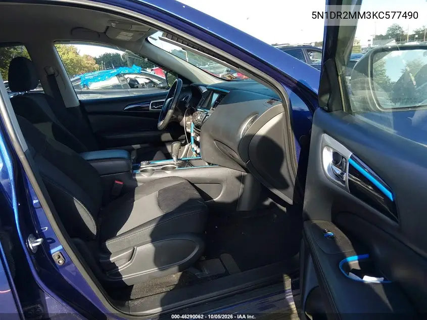 2019 NISSAN PATHFINDER VIN 5N1DR2MM3KC577490 — фото 5