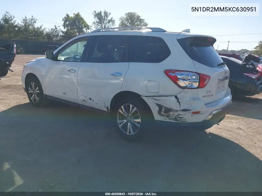 2019 NISSAN PATHFINDER VIN 5N1DR2MM5KC630951 — фото 3