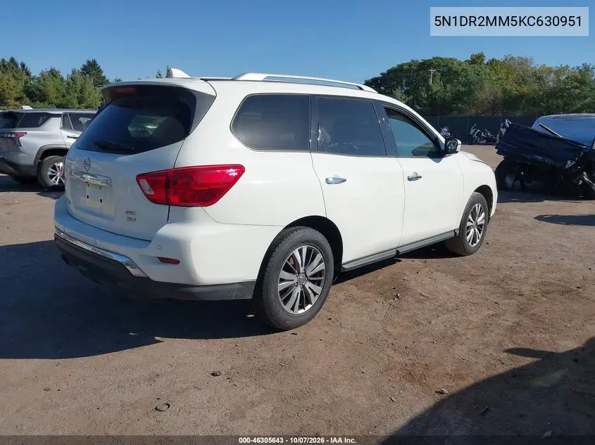 2019 NISSAN PATHFINDER VIN 5N1DR2MM5KC630951 — фото 4