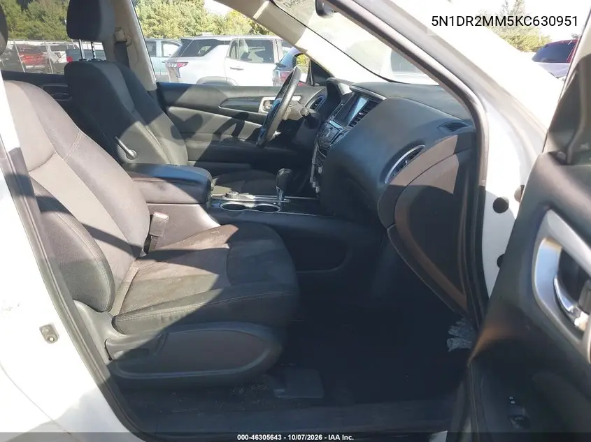 2019 NISSAN PATHFINDER VIN 5N1DR2MM5KC630951 — фото 5