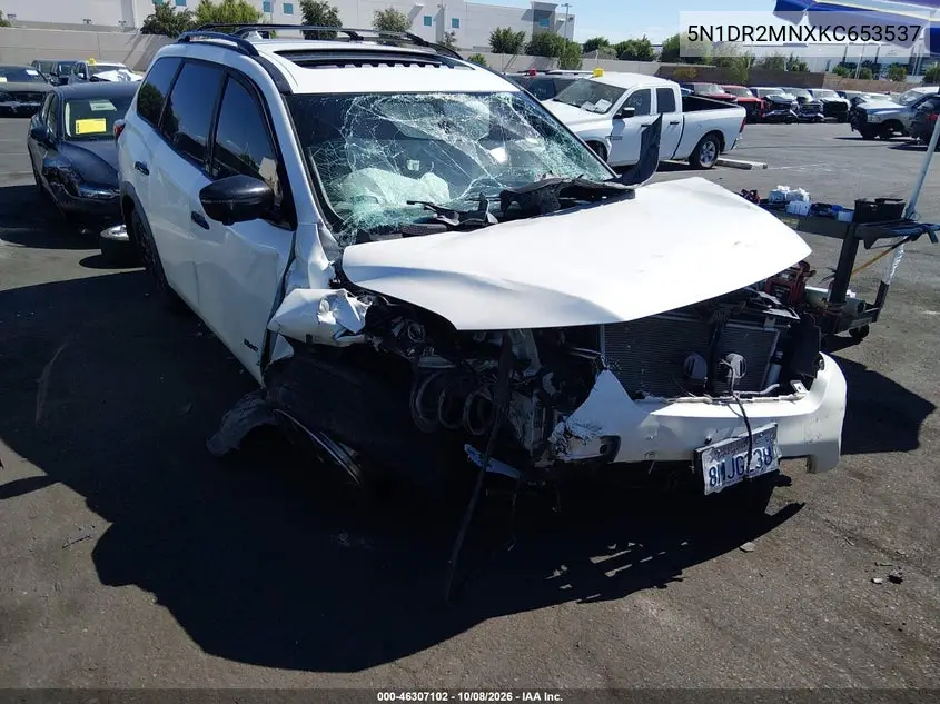 NISSAN PATHFINDER 2019, VIN 5N1DR2MNXKC653537