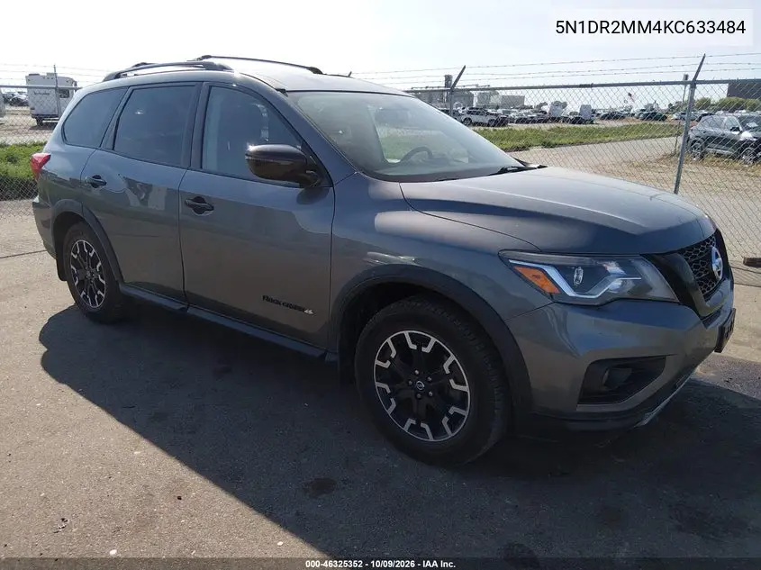 NISSAN PATHFINDER 2019, VIN 5N1DR2MM4KC633484