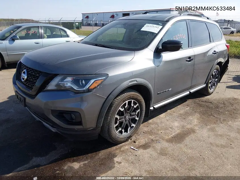 2019 NISSAN PATHFINDER VIN 5N1DR2MM4KC633484 — фото 2