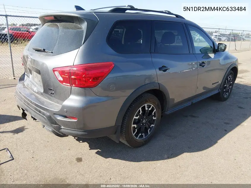 2019 NISSAN PATHFINDER VIN 5N1DR2MM4KC633484 — фото 4