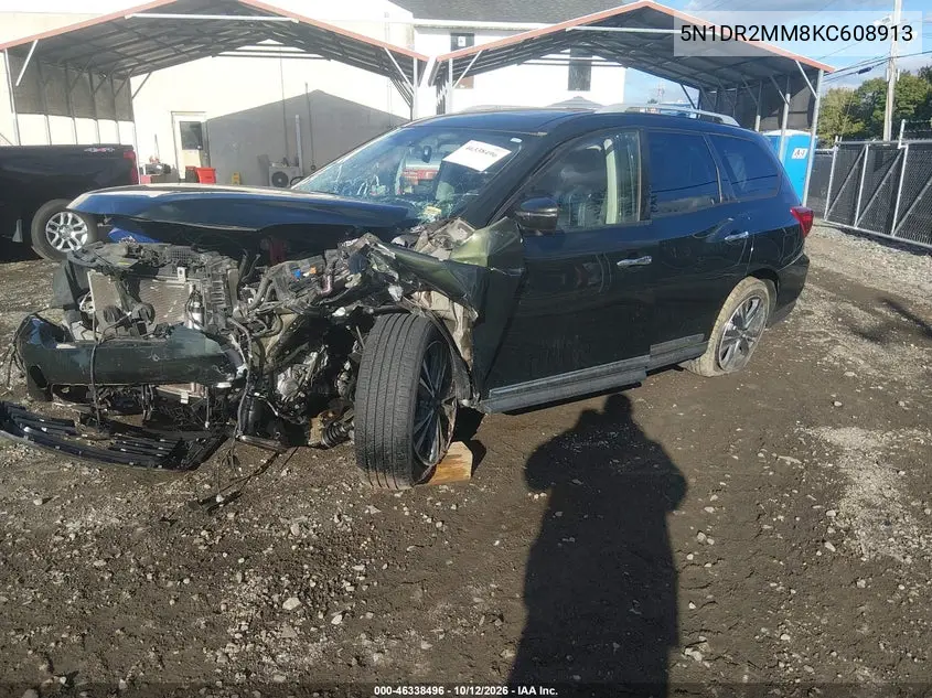 2019 NISSAN PATHFINDER VIN 5N1DR2MM8KC608913 — фото 2