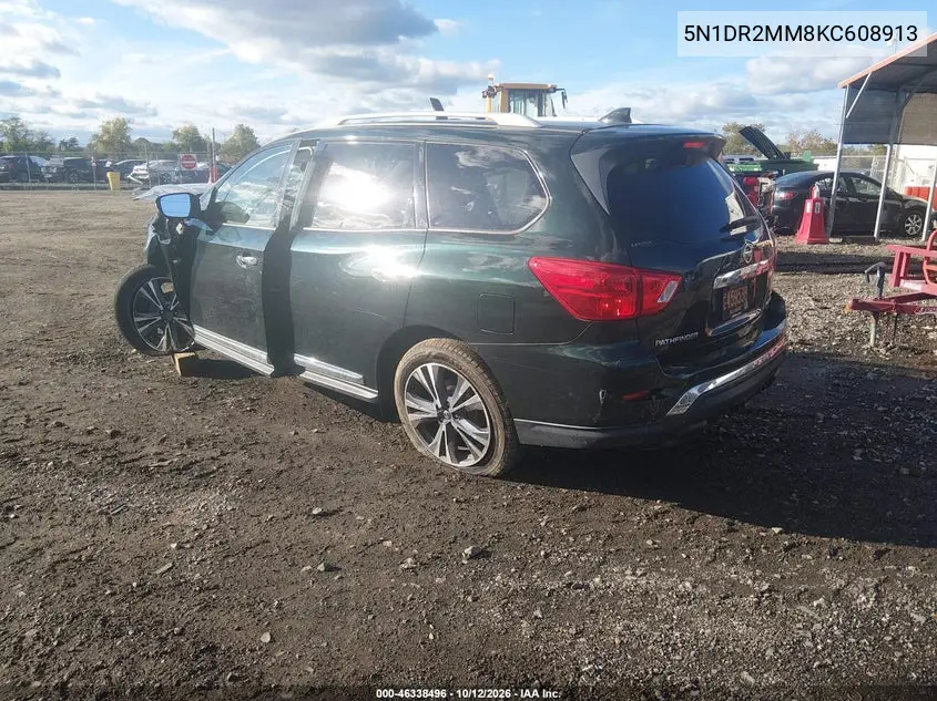 2019 NISSAN PATHFINDER VIN 5N1DR2MM8KC608913 — фото 3