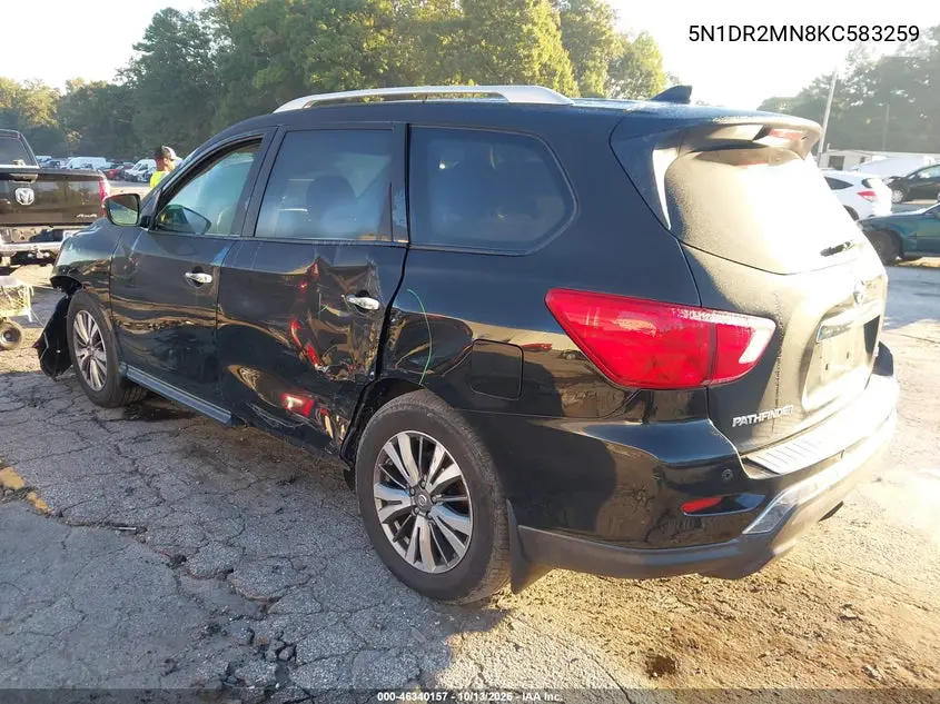 2019 NISSAN PATHFINDER VIN 5N1DR2MN8KC583259 — фото 3