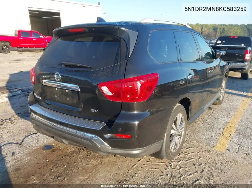 2019 NISSAN PATHFINDER VIN 5N1DR2MN8KC583259 — фото 4