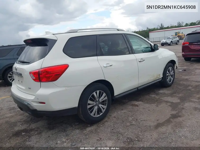 2019 NISSAN PATHFINDER VIN 5N1DR2MN1KC645908 — фото 4