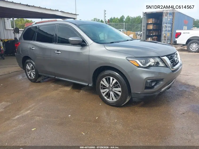 NISSAN PATHFINDER 2020, VIN 5N1DR2AM4LC614567