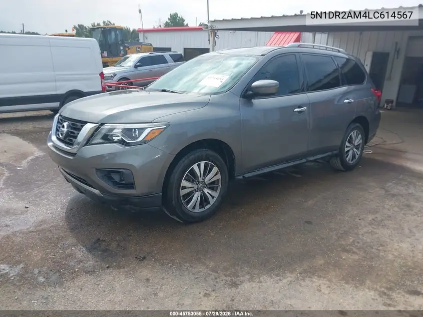 2020 NISSAN PATHFINDER VIN 5N1DR2AM4LC614567 — фото 2