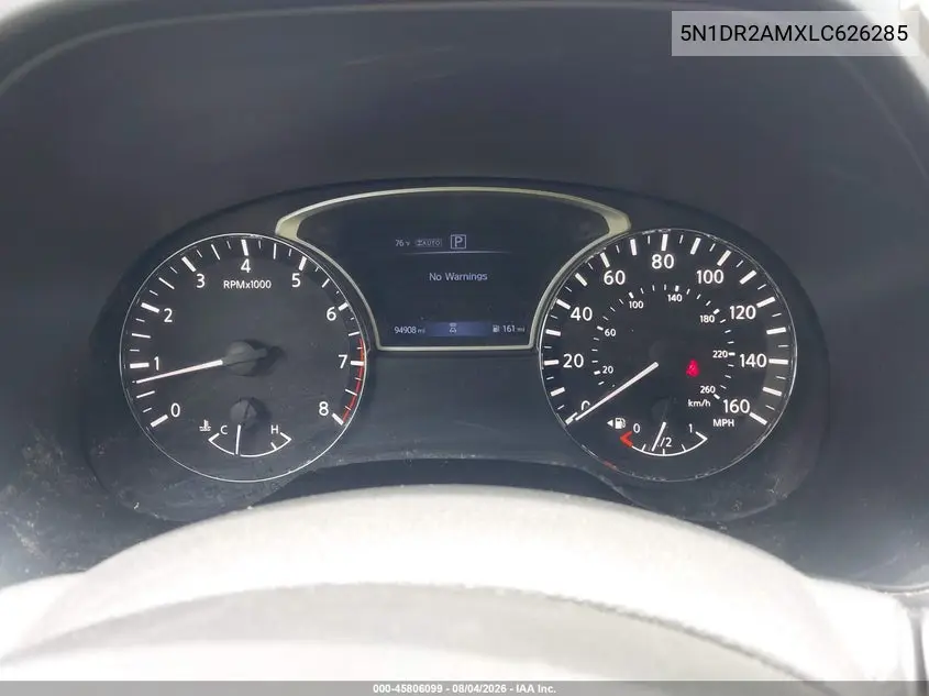 2020 NISSAN PATHFINDER VIN 5N1DR2AMXLC626285 — фото 7