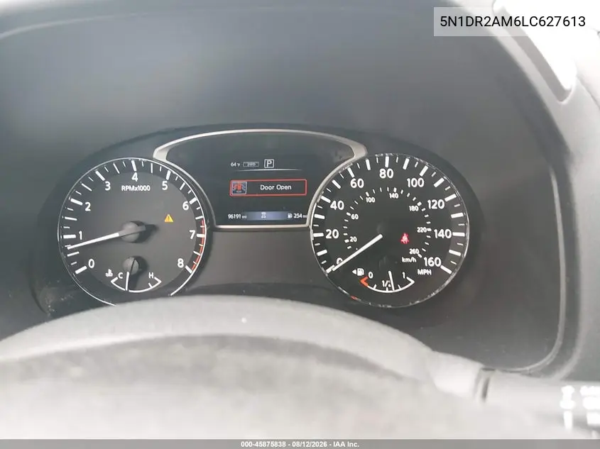 2020 NISSAN PATHFINDER VIN 5N1DR2AM6LC627613 — фото 7