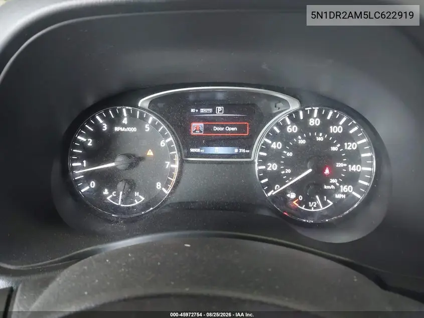 2020 NISSAN PATHFINDER VIN 5N1DR2AM5LC622919 — фото 7