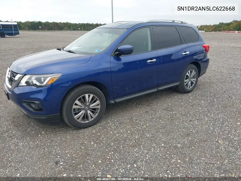 2020 NISSAN PATHFINDER VIN 5N1DR2AN5LC622668 — фото 2