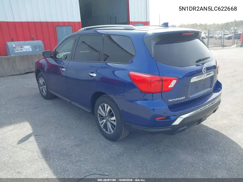 2020 NISSAN PATHFINDER VIN 5N1DR2AN5LC622668 — фото 3