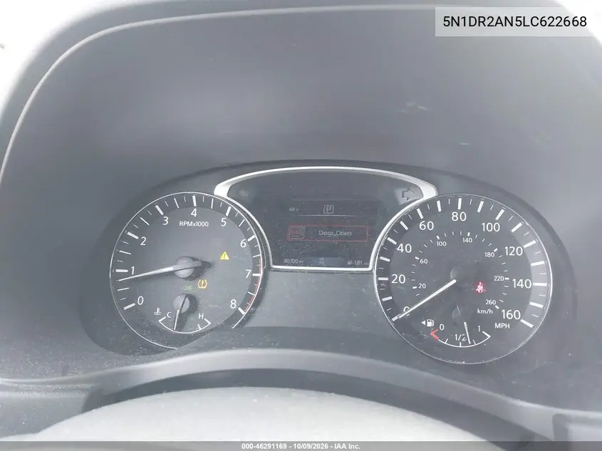 2020 NISSAN PATHFINDER VIN 5N1DR2AN5LC622668 — фото 7