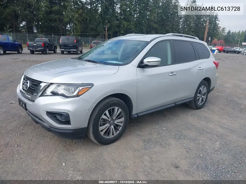 2020 NISSAN PATHFINDER VIN 5N1DR2AM8LC613728 — фото 2