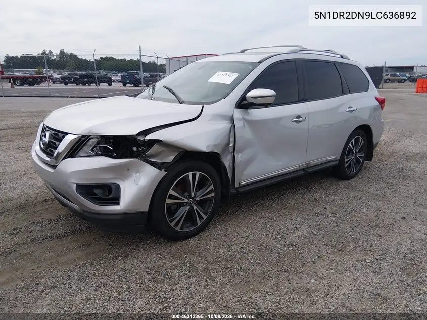 2020 NISSAN PATHFINDER VIN 5N1DR2DN9LC636892 — фото 2