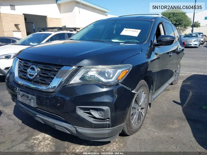 2020 NISSAN PATHFINDER VIN 5N1DR2AN6LC604535 — фото 2