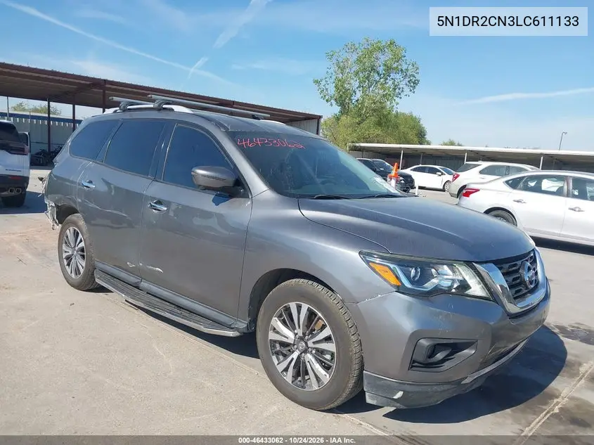 NISSAN PATHFINDER 2020, VIN 5N1DR2CN3LC611133