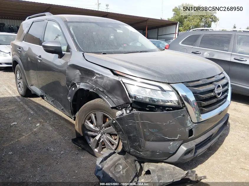 NISSAN PATHFINDER 2022, VIN 5N1DR3BC5NC268950