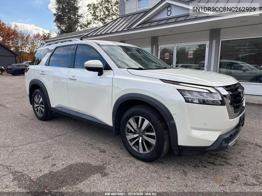 NISSAN PATHFINDER 2022, VIN 5N1DR3CC8NC262929