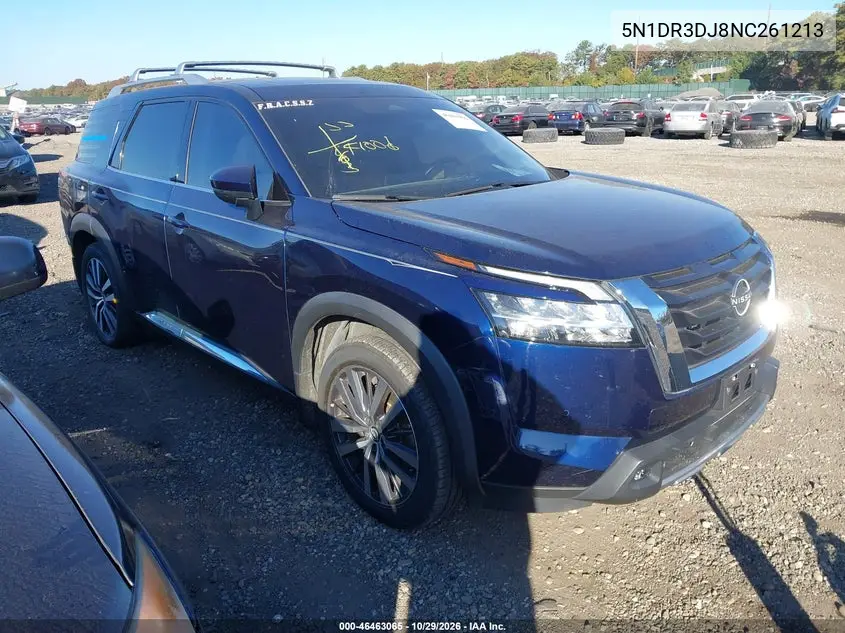 NISSAN PATHFINDER 2022, VIN 5N1DR3DJ8NC261213