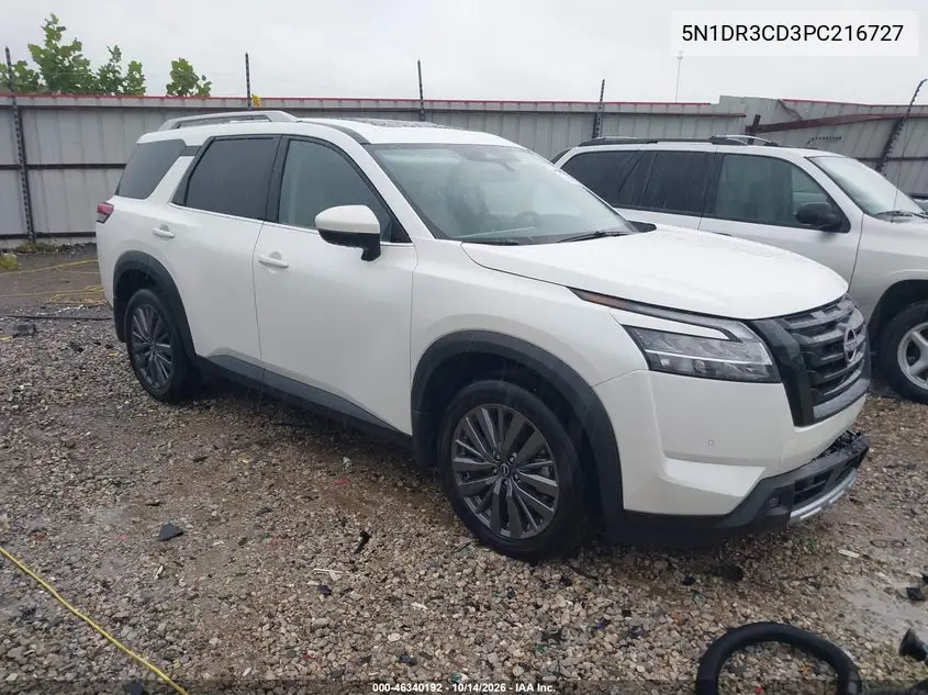 NISSAN PATHFINDER 2023, VIN 5N1DR3CD3PC216727