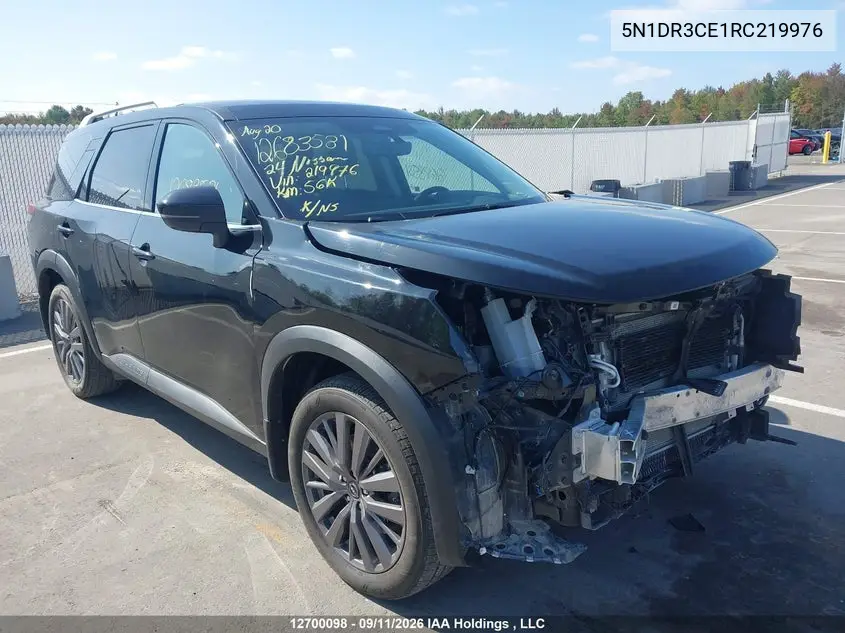 NISSAN PATHFINDER 2024, VIN 5N1DR3CE1RC219976