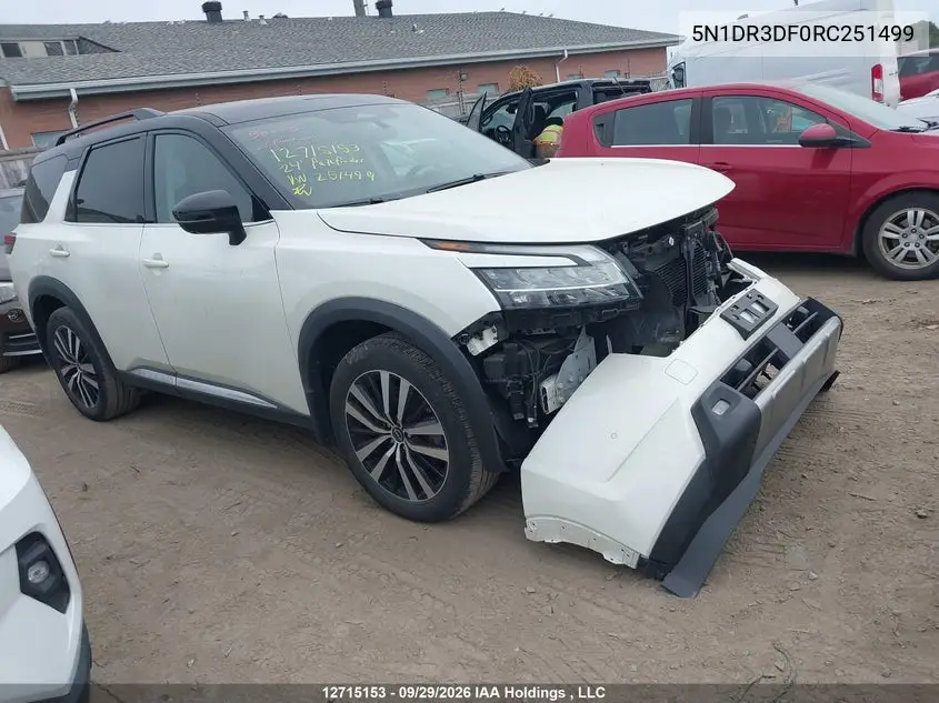NISSAN PATHFINDER 2024, VIN 5N1DR3DF0RC251499