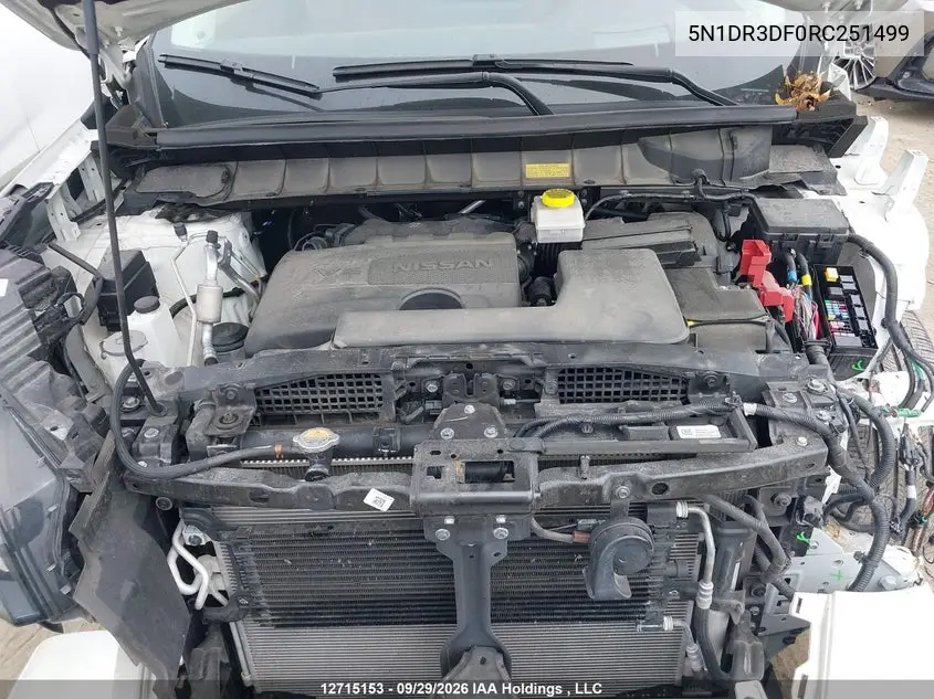 2024 NISSAN PATHFINDER VIN 5N1DR3DF0RC251499 — фото 10