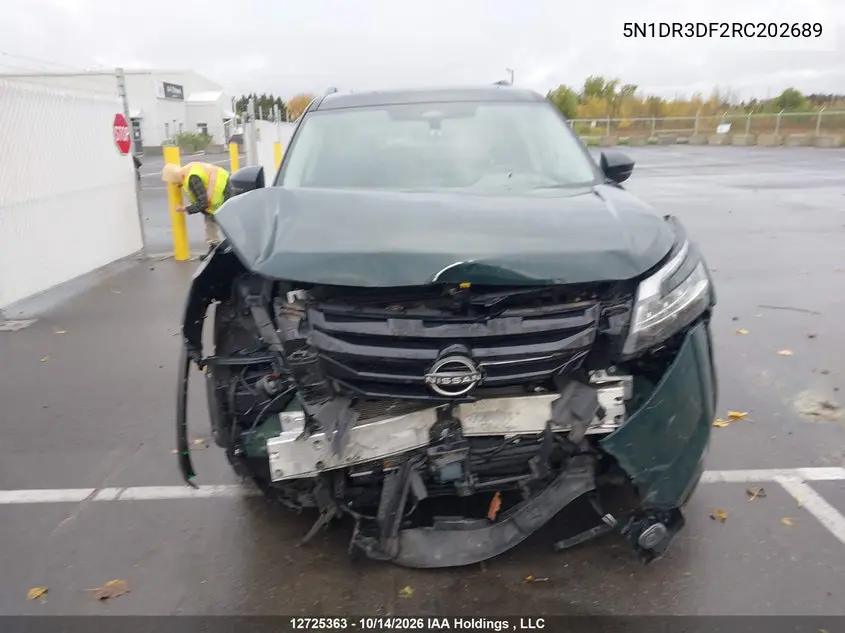2024 NISSAN PATHFINDER VIN 5N1DR3DF2RC202689 — фото 12