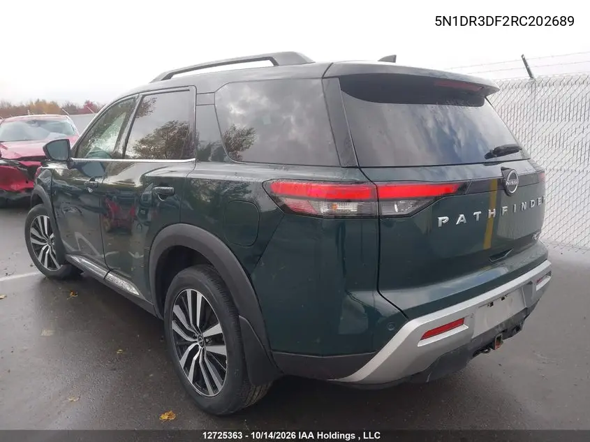2024 NISSAN PATHFINDER VIN 5N1DR3DF2RC202689 — фото 3