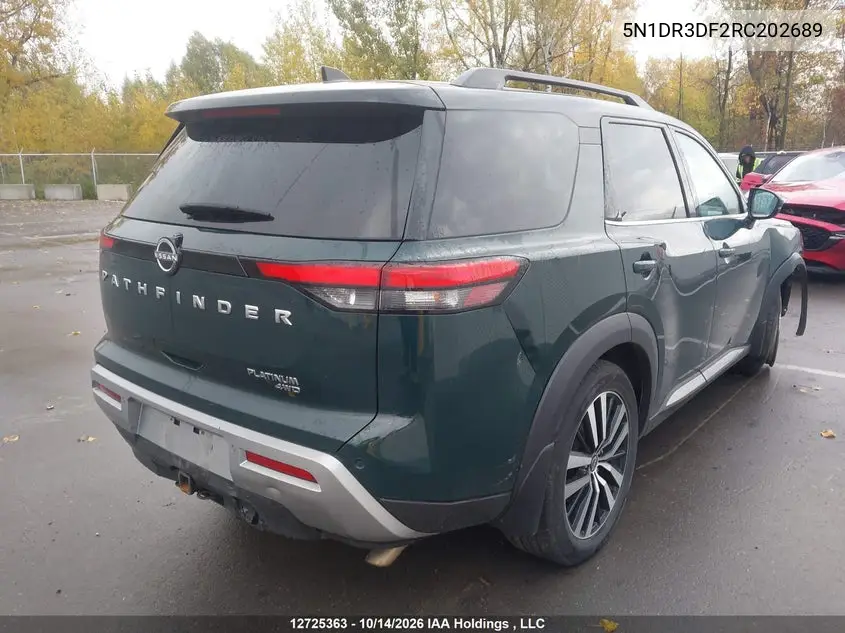2024 NISSAN PATHFINDER VIN 5N1DR3DF2RC202689 — фото 4