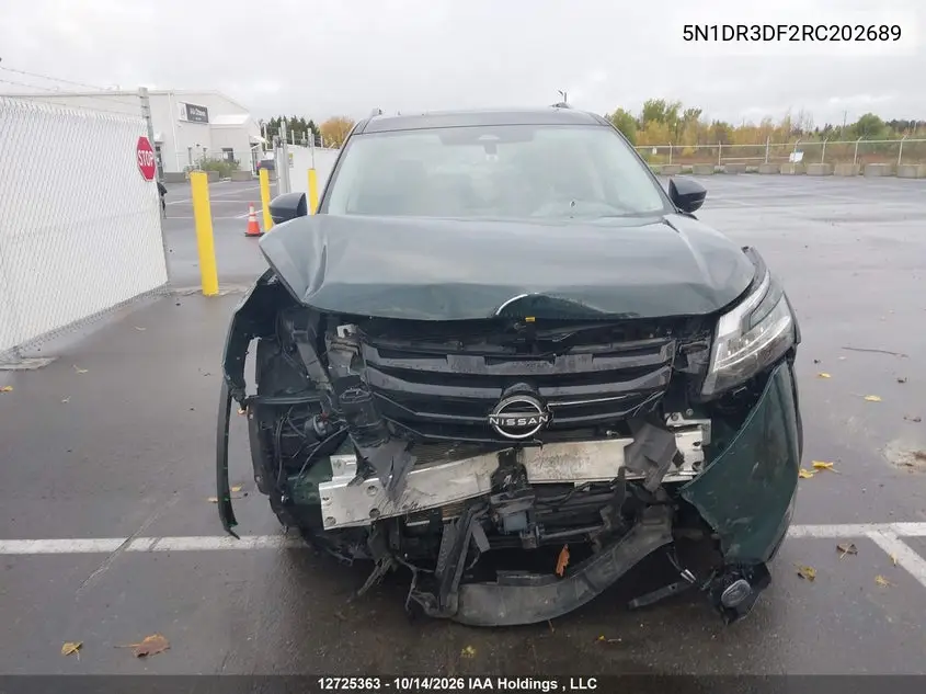 2024 NISSAN PATHFINDER VIN 5N1DR3DF2RC202689 — фото 6