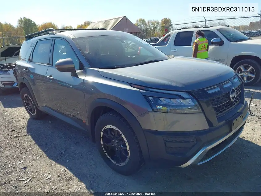 NISSAN PATHFINDER 2024, VIN 5N1DR3BDXRC311015
