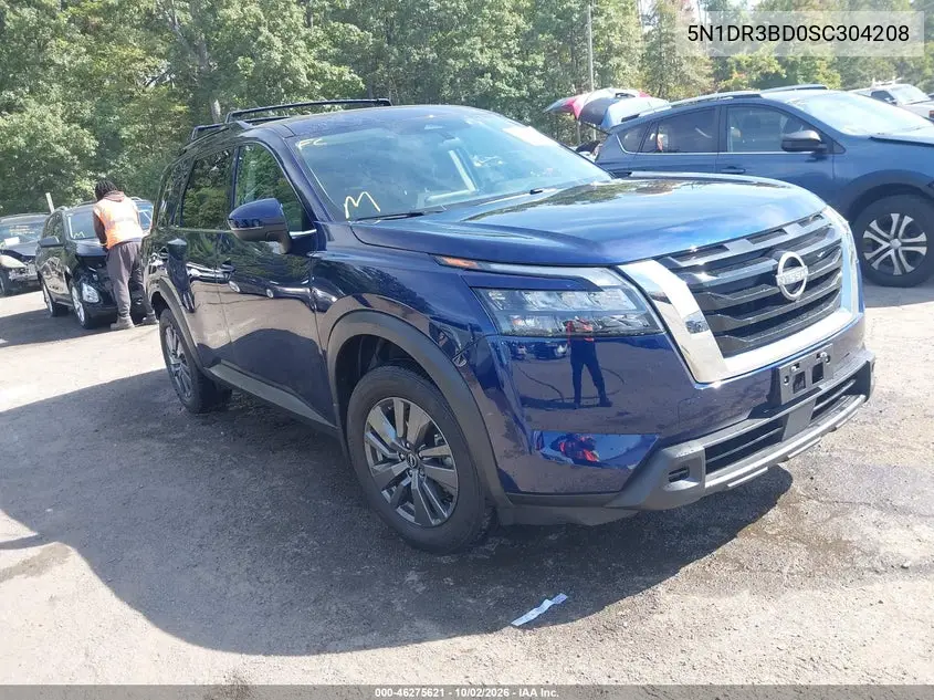 NISSAN PATHFINDER 2025, VIN 5N1DR3BD0SC304208