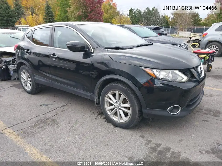 NISSAN QASHQAI 2017, VIN JN1BJ1CR3HW104466
