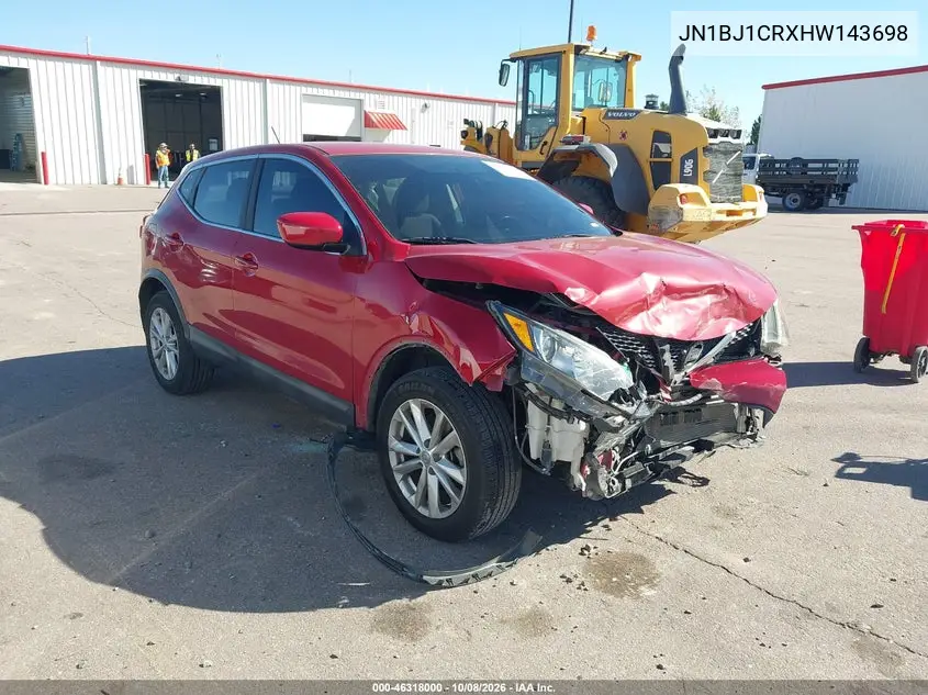 NISSAN QASHQAI 2017, VIN JN1BJ1CRXHW143698