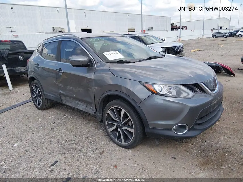NISSAN QASHQAI 2017, VIN JN1BJ1CP6HW003274