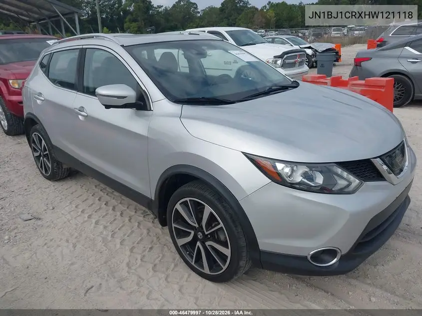NISSAN QASHQAI 2017, VIN JN1BJ1CRXHW121118