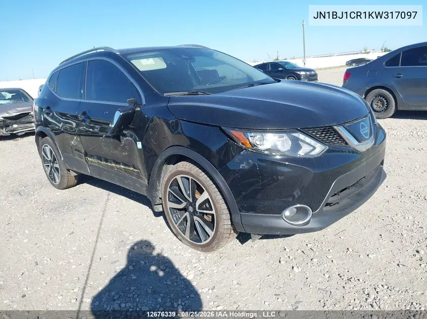 NISSAN QASHQAI 2019, VIN JN1BJ1CR1KW317097