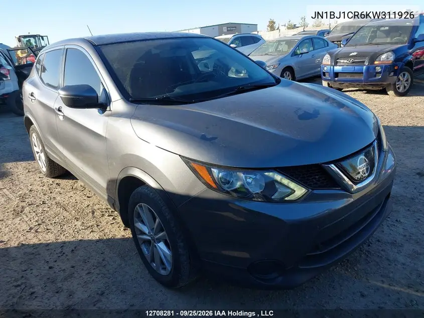 NISSAN QASHQAI 2019, VIN JN1BJ1CR6KW311926
