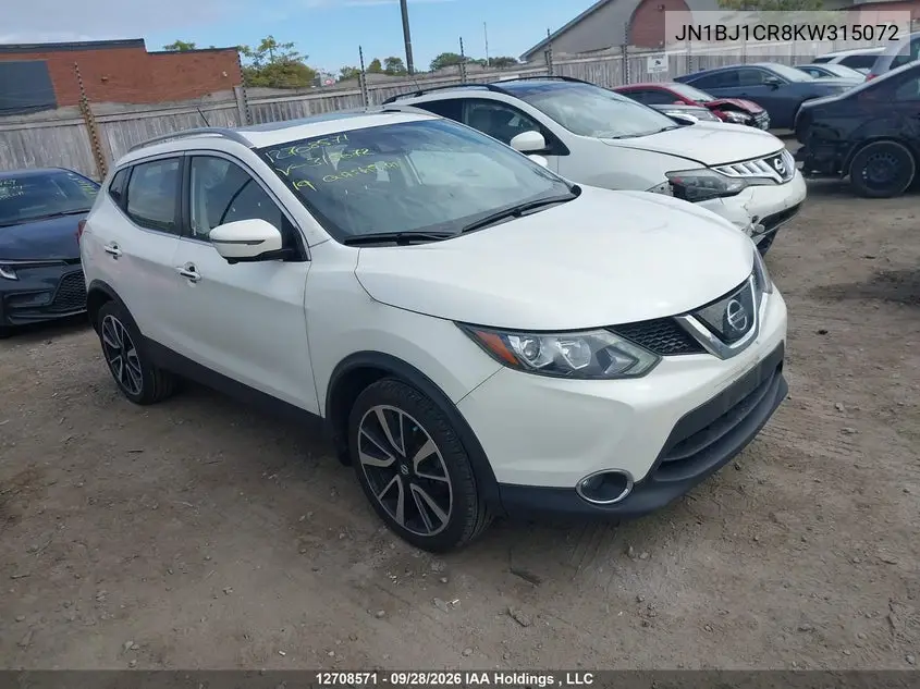 NISSAN QASHQAI 2019, VIN JN1BJ1CR8KW315072