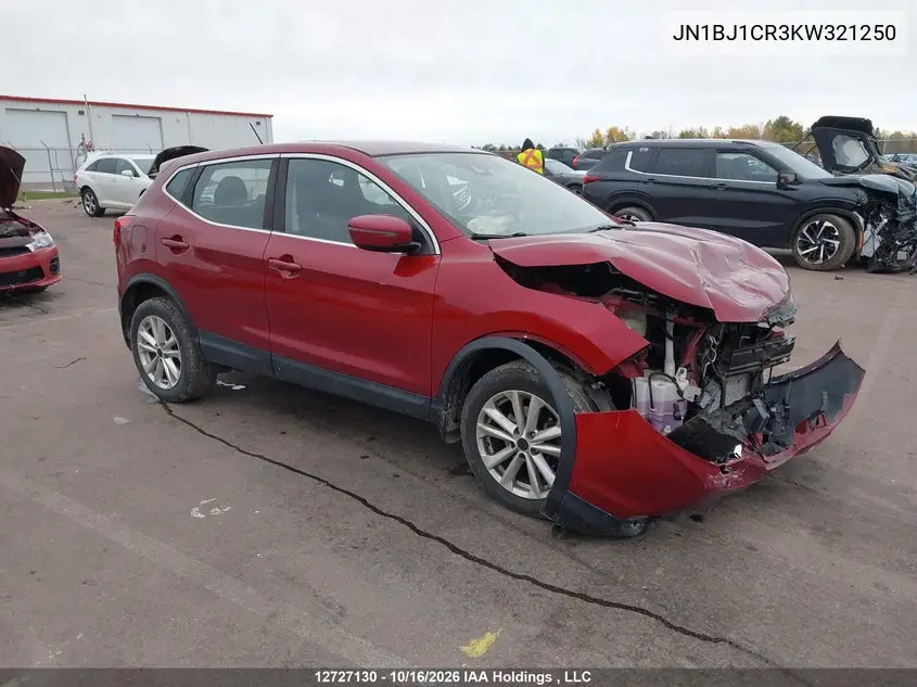 NISSAN QASHQAI 2019, VIN JN1BJ1CR3KW321250