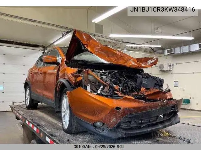 NISSAN QASHQAI 2019, VIN JN1BJ1CR3KW348416